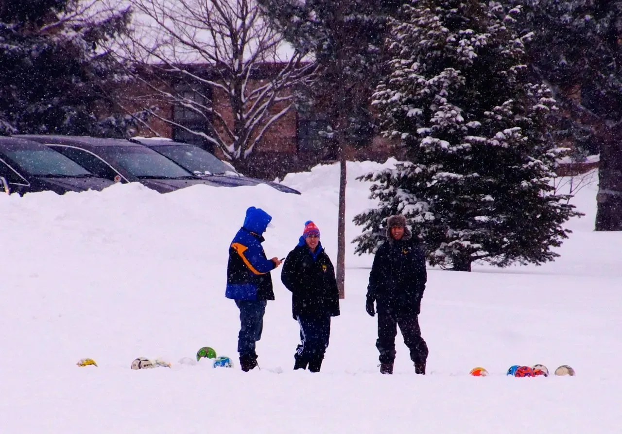 Naperville Eagles winter soccer training